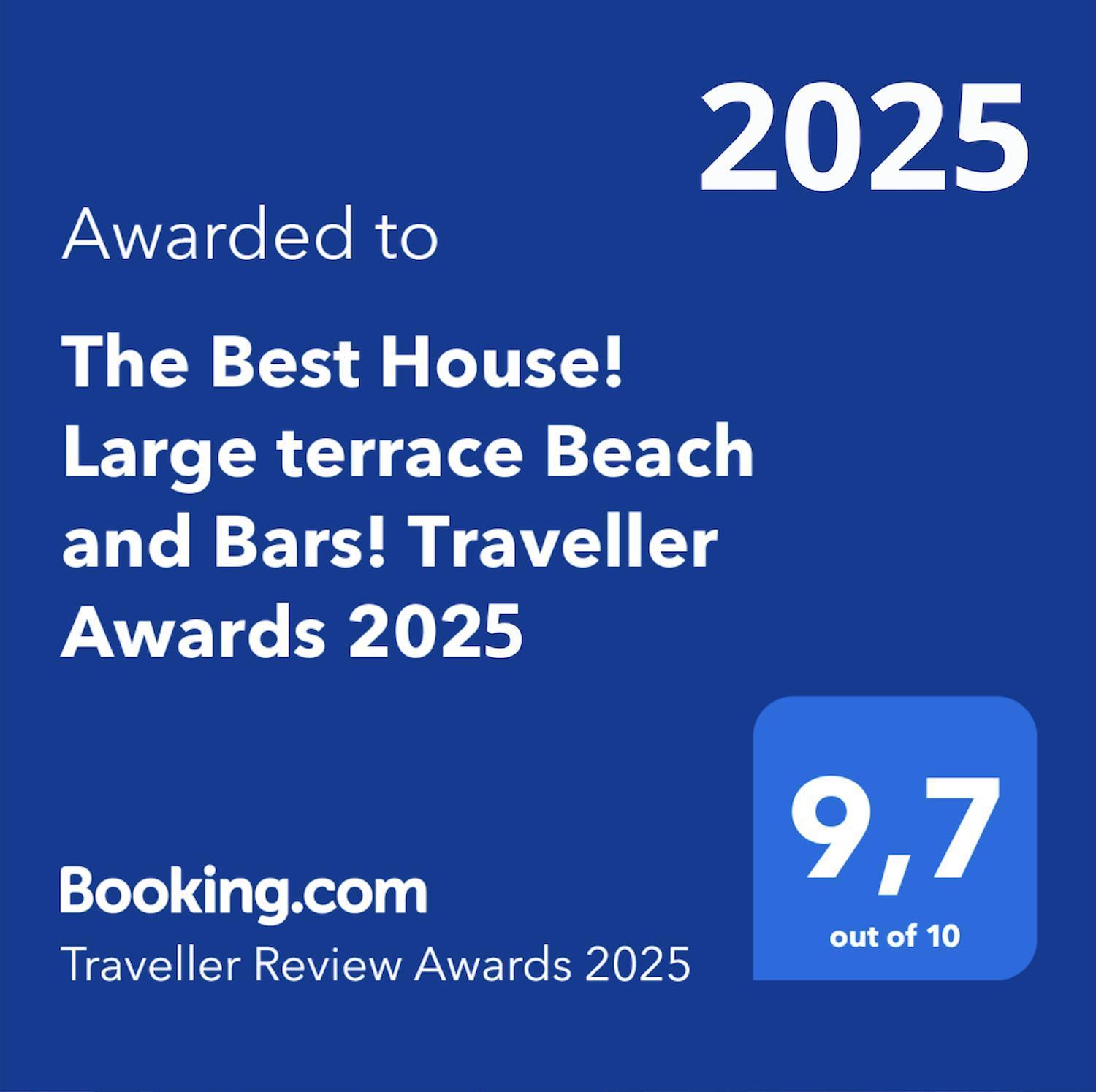 The Best House! Large Terrace Beach And Bars! Traveller Awards 2024-2025 Торевьиа Экстерьер фото